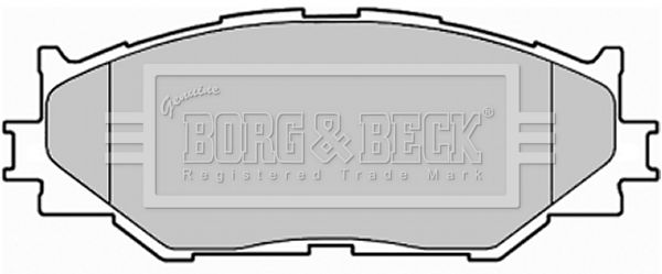 BORG & BECK Комплект тормозных колодок, дисковый тормоз BBP1993